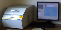 Gold Test Analyse mit Röntgenfluoreszenzspektrometer